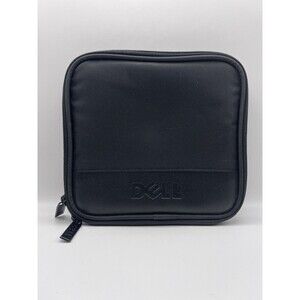 Dell Black Padded Tech Accessory Case Small Travel Storage Pouch w/ Foam Insert